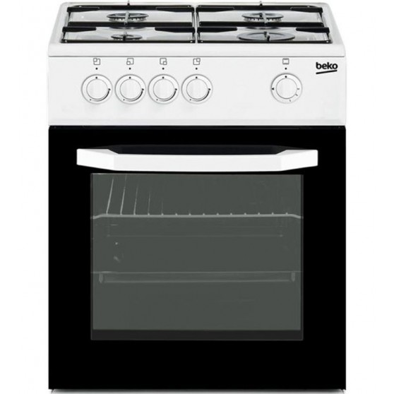 Cocina Gas BEKO CSG42009DW Bco 4f G.Nat+Inyectores Gas Butano