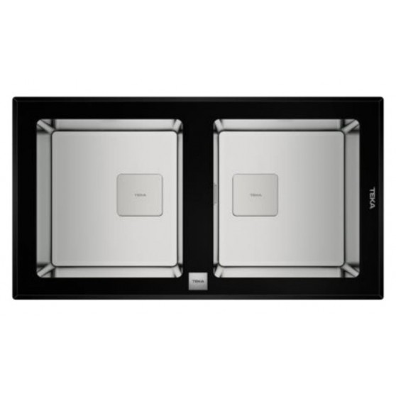 Fregadero TEKA Diamond RS15 2C 86 Cristal Negro