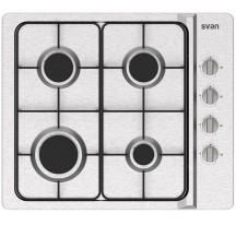 Placa Gas SVAN SG4600X 4 Zonas Acero Inox