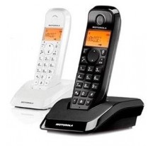 Duo Telfonos MOTOROLA S1202 Blanco + Negro