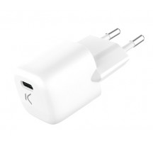 Cargador Mini Red Elctrica KSIX Blanco USB-C 20