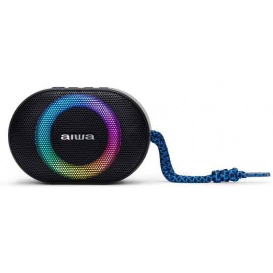 Altavoz Porttil AIWA BST-330BL Negro Azul Bluetooth