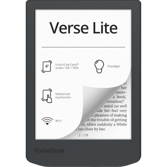 Ebook POCKETBOOK VERSE Lite Midnight Grey