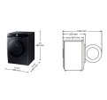 Lavadora SAMSUNG WF20DG8650BVU3 Negro 20Kg A