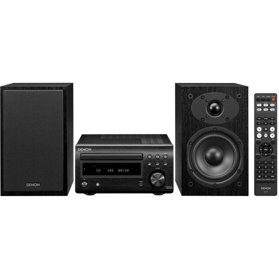 Microcadena DENON DM-41 Black 60W Con Altavoces