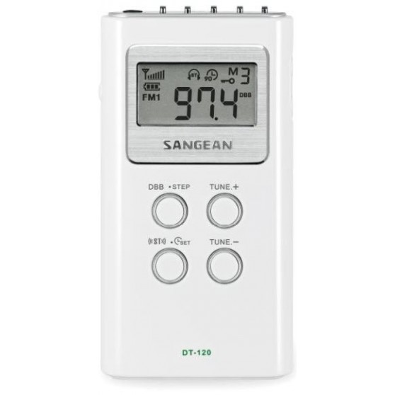 Radio Estantera SANGEAN DT-120 Blanco