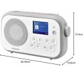 Radio Porttil SANGEAN DPR-42BT Blanco Gris