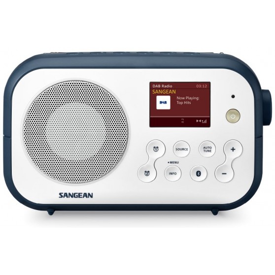 Radio Porttil SANGEAN DPR-42BT Blanco Piedra Azul