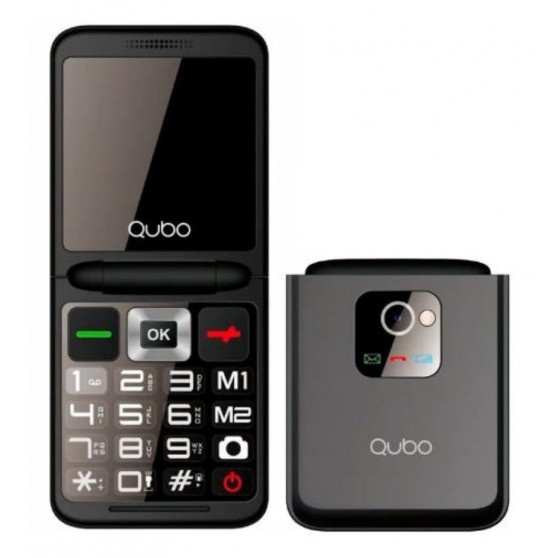 Mvil QUBO SENIOR X-10BK Negro 2.4"