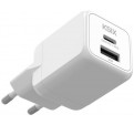 Cargador Red Elctrica KSIX BCD20GANACB Blanco