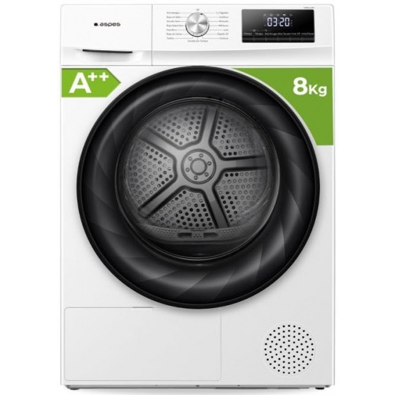 Secadora ASPES ASB801A2DB Blanco 8Kg A++