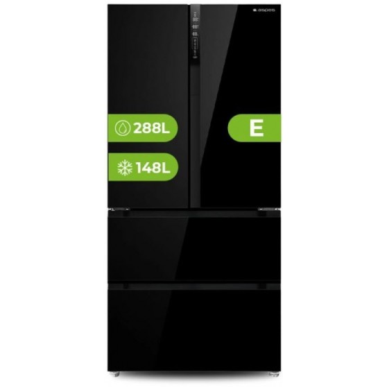 Frigorfico Multidoor ASPES AFF18800ENFIDN 1.83m Cristal Negro