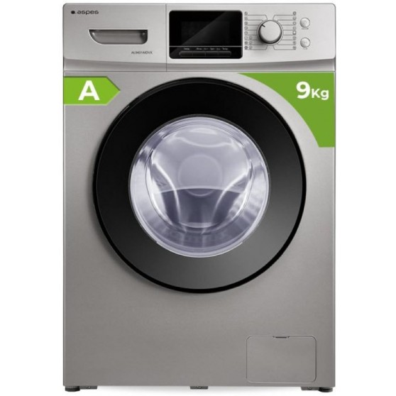 Lavadora ASPES AL9401AIDVX 9Kg Inox A 1400 Rpm