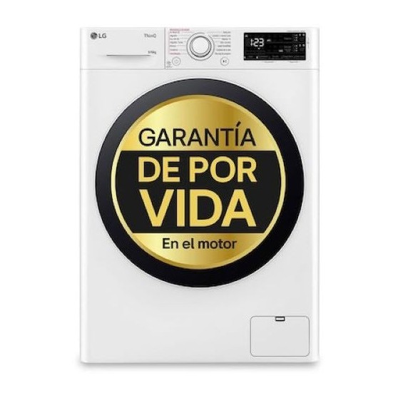 Lavasecadora LG F4DR5509A0W 9Kg 6Kg A D 1400 Rpm